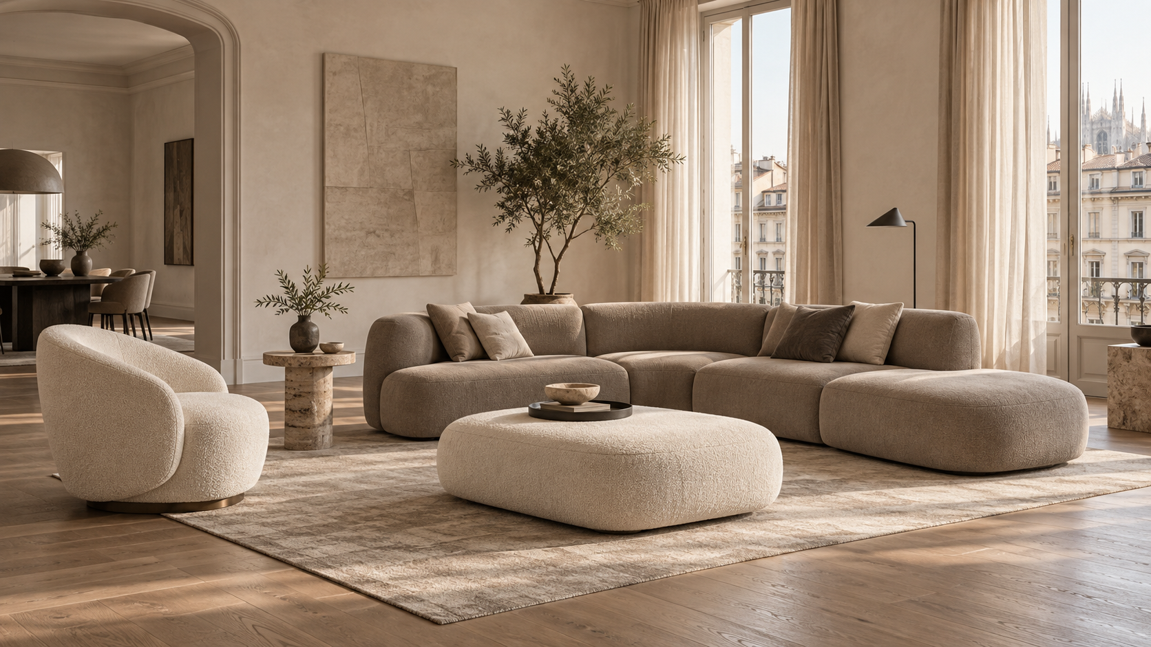 Maison Aurelle furniture in a Milanese home